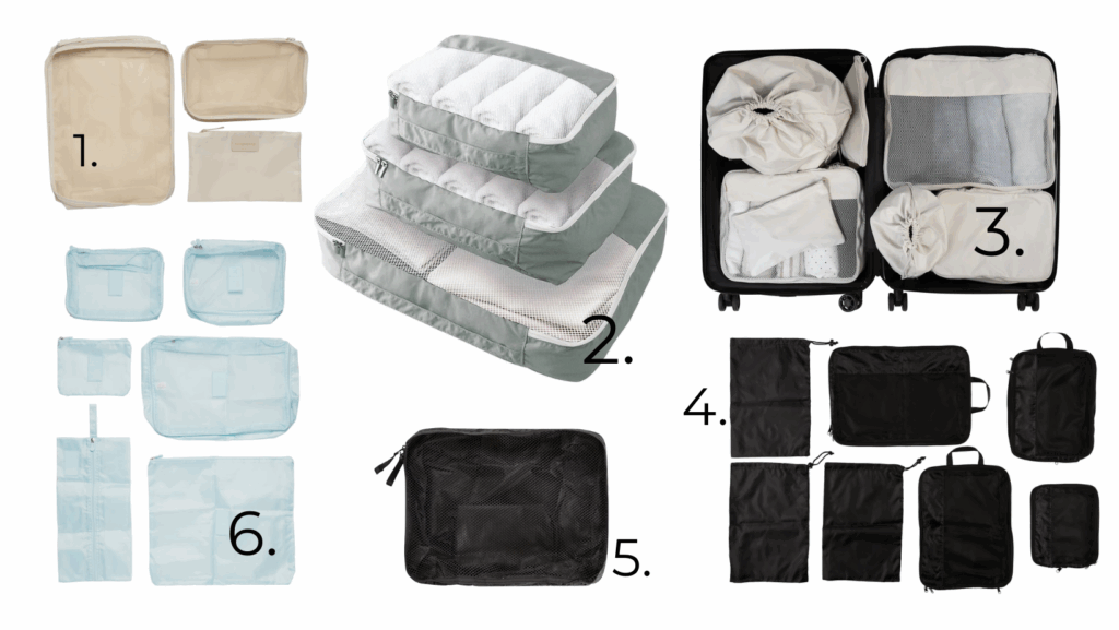 Pakkekuber til reisen. Sydentur, pakke. Billig. Reisetips. Rusta, Clas Ohlson, Boxo, Europris.